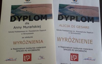 Anna Murańska i Alicja Di Gesare wyróżnione w Regionalnym Konkursie Malarskim SPACER PO WYOBRAŹNI