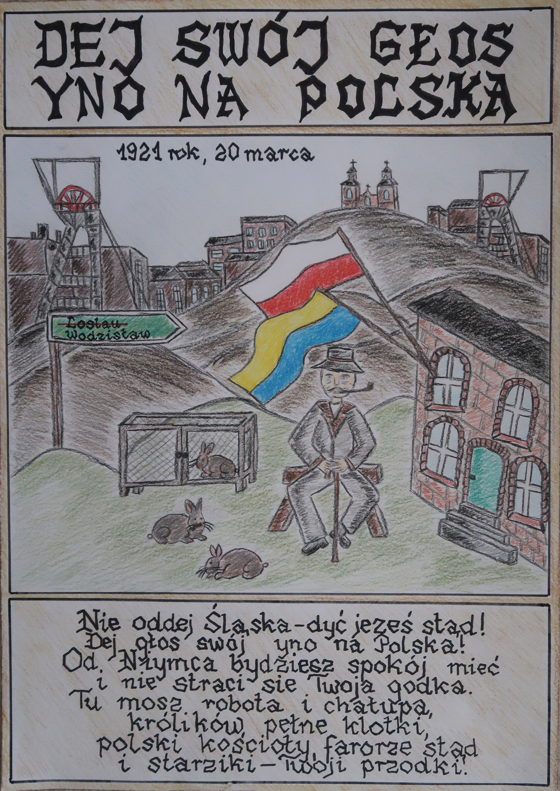 Prace uczniów nagrodzonych w konkursie.