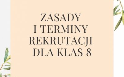 Rekrutacja do szkół ponadpodstawowych