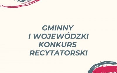 Konkursy recytatorskie- zapraszamy