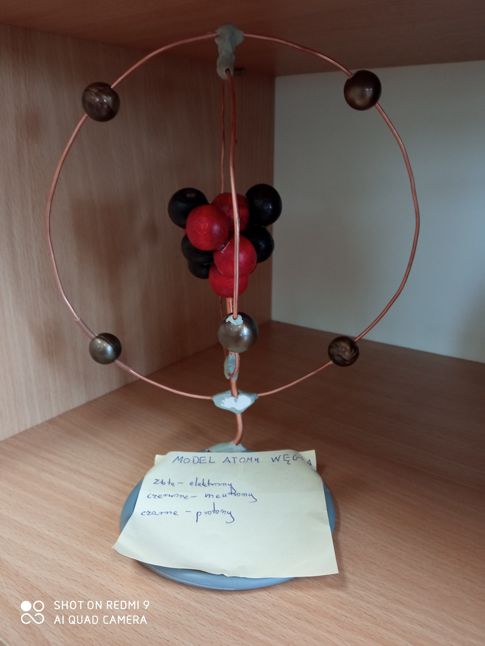 Praca ucznia dot. atomów