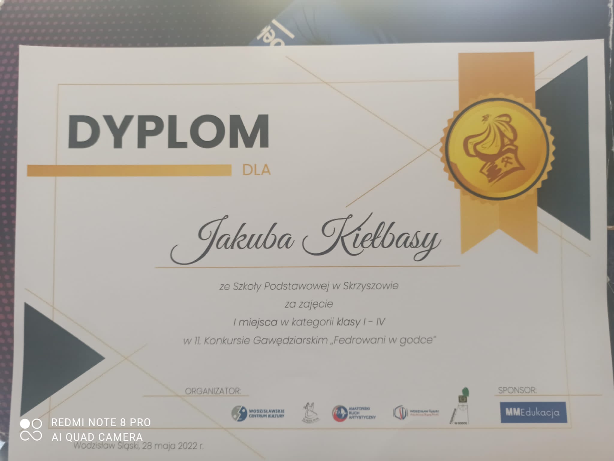 Dyplom nagrodzonego ucznia. Dyplom nagrodzonego ucznia.