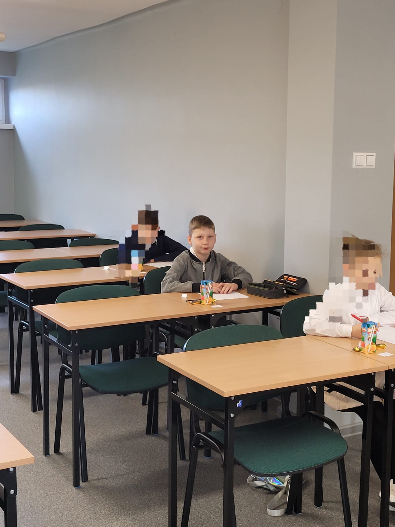 Łukasz w czasie konkursu