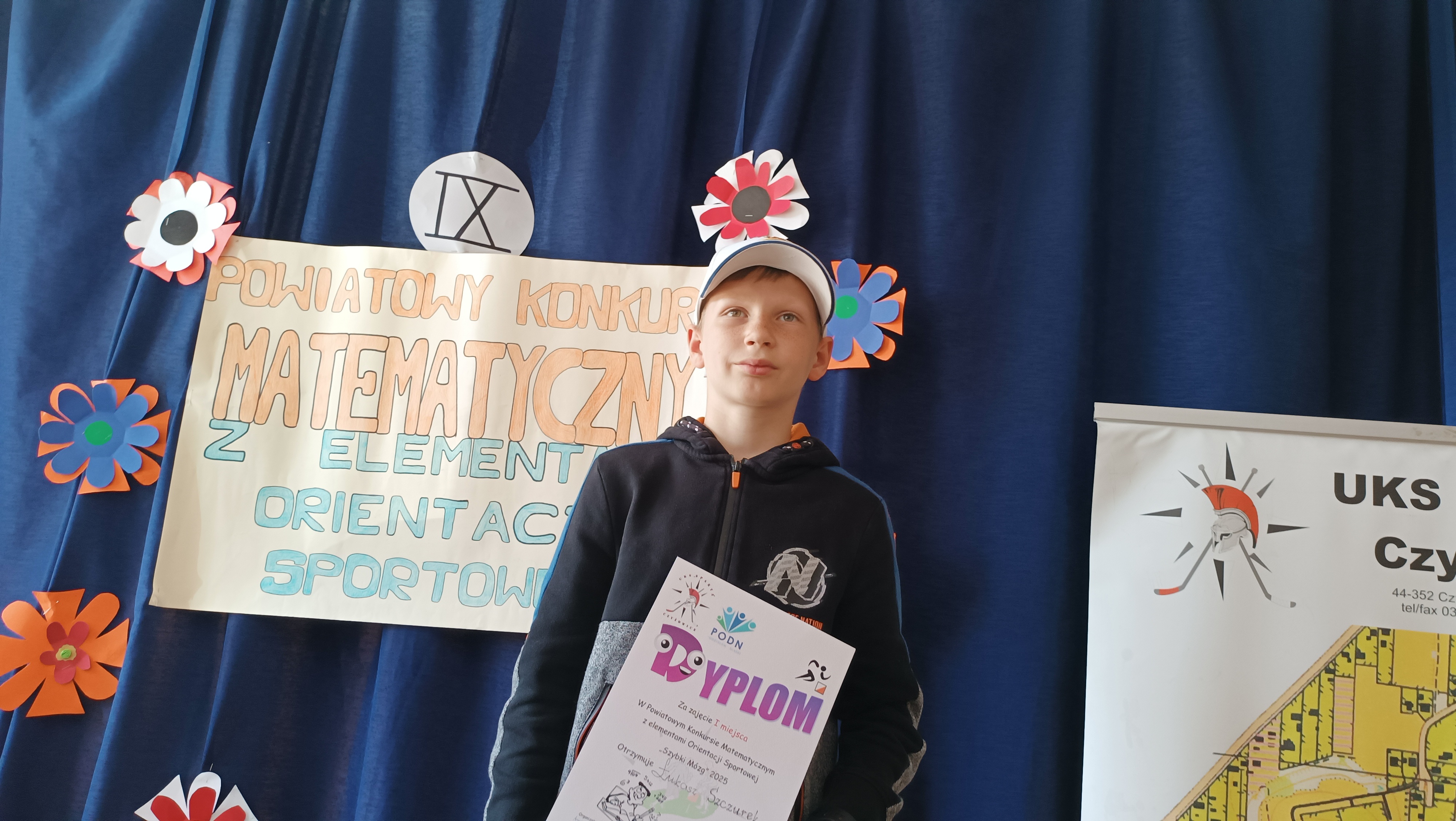 Łukasz w czasie konkursu