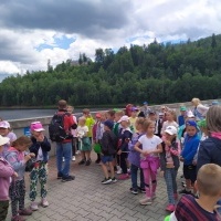 Uczniowie klas pierwszy w czasie wyjazdu w Beskidy (2)