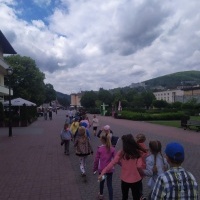 Uczniowie klas pierwszy w czasie wyjazdu w Beskidy (3)