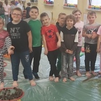 Jesienna ścieżka sensoryczna stworzona w ramach innowacji pedagogicznej. (18)